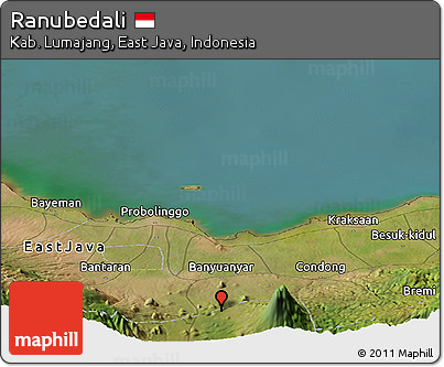 Satellite Panoramic Map of Ranubedali