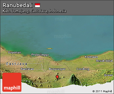 Satellite Panoramic Map of Ranubedali