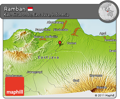 Physical 3D Map of Ramban