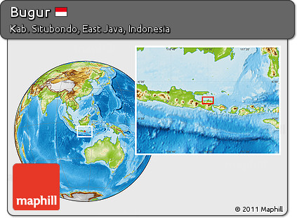 Physical Location Map of Bugur