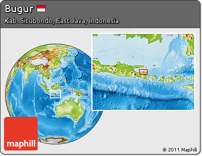 Physical Location Map of Bugur