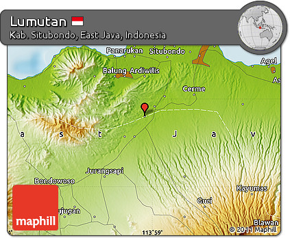 Physical Map of Lumutan