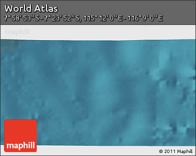 Satellite 3D Map of the Area around 7° 41' 23" S, 115° 40' 30" E
