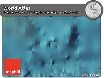Satellite Map of the Area around 7° 41' 23" S, 118° 13' 29" E