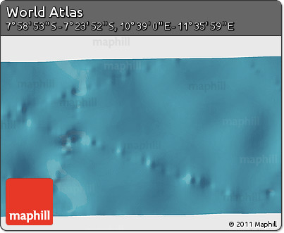 Satellite 3D Map of the Area around 7° 41' 23" S, 11° 7' 30" E