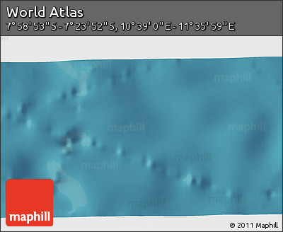 Satellite 3D Map of the Area around 7° 41' 23" S, 11° 7' 30" E
