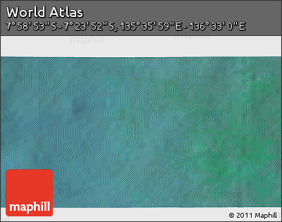 Satellite 3D Map of the Area around 7° 41' 23" S, 136° 4' 29" E