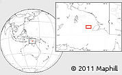 Blank Location Map of the area around 7° 41' 23" S, 136° 55' 30" E