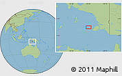 Savanna Style Location Map of the area around 7° 41' 23" S, 136° 55' 30" E
