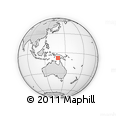 Outline Map of the Area around 7° 41' 23" S, 139° 28' 29" E, rectangular outline