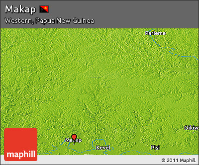 Physical Panoramic Map of Makap