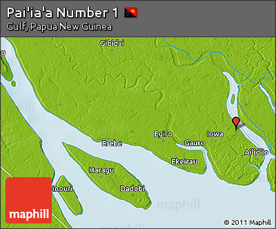 Physical 3D Map of Pai'ia'a Number 1
