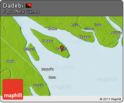 Physical 3D Map of Dadebi