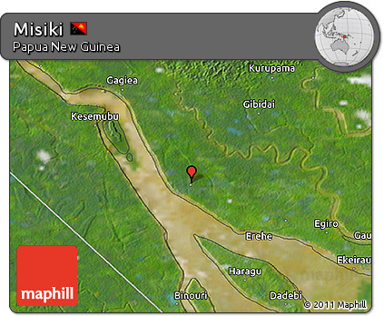 Satellite 3D Map of Misiki
