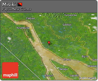 Satellite 3D Map of Misiki