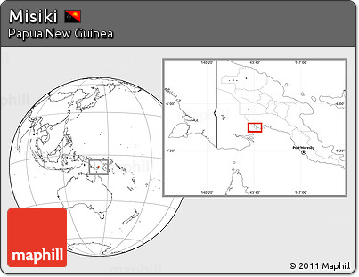 Blank Location Map of Misiki