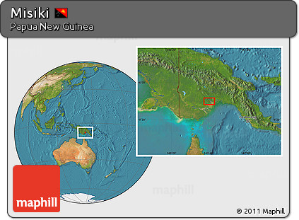 Satellite Location Map of Misiki