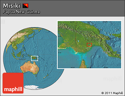Satellite Location Map of Misiki