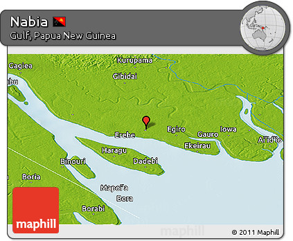 Physical Panoramic Map of Nabia