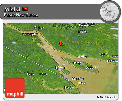 Satellite Panoramic Map of Misiki