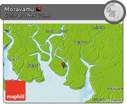 Physical 3D Map of Moravamu