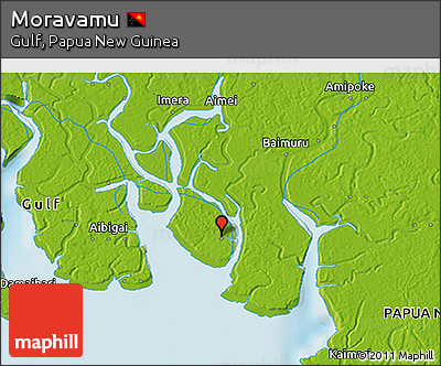 Physical 3D Map of Moravamu