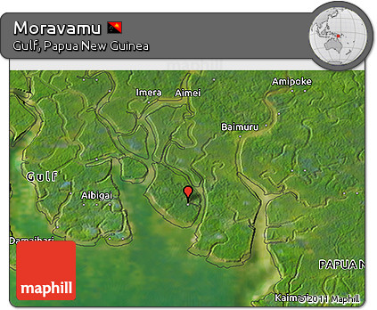 Satellite 3D Map of Moravamu