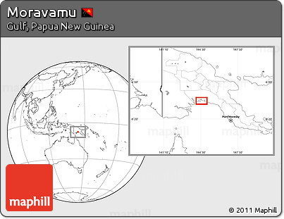 Blank Location Map of Moravamu