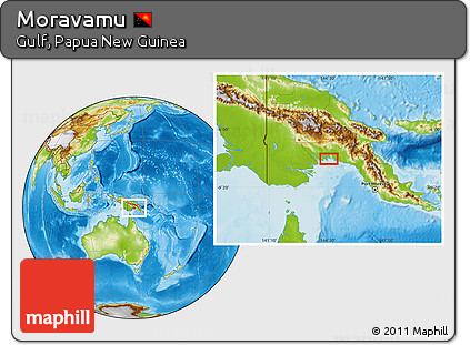 Physical Location Map of Moravamu