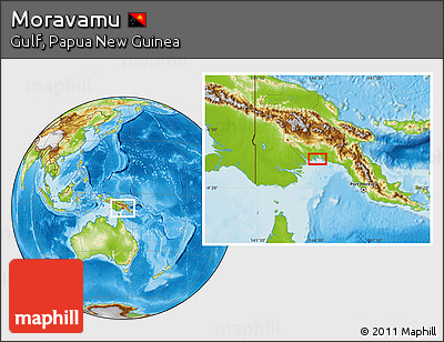 Physical Location Map of Moravamu
