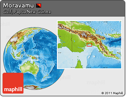 Physical Location Map of Moravamu