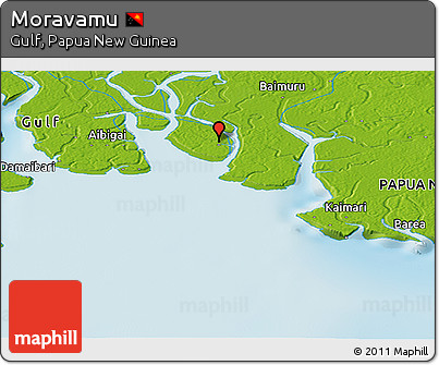 Physical Panoramic Map of Moravamu