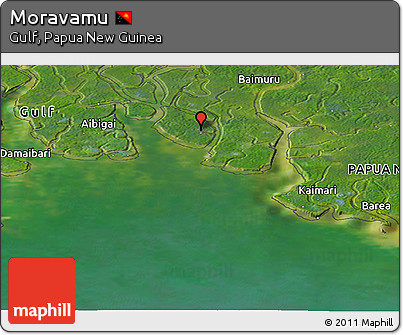 Satellite Panoramic Map of Moravamu