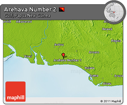 Physical 3D Map of Arehava Number 2