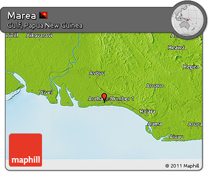 Physical 3D Map of Marea