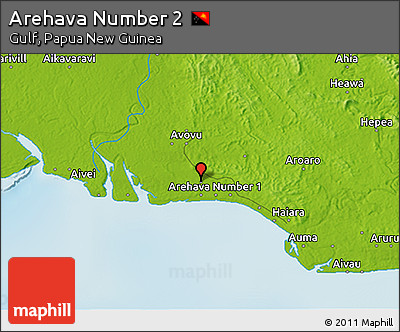 Physical 3D Map of Arehava Number 2