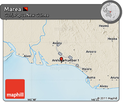 Shaded Relief Map of Marea