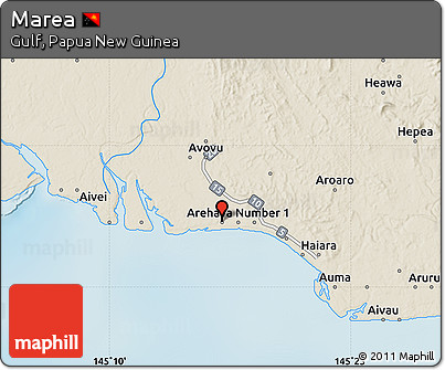 Shaded Relief Map of Marea