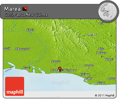 Physical Panoramic Map of Marea