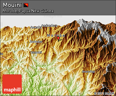 Physical 3D Map of Mouini