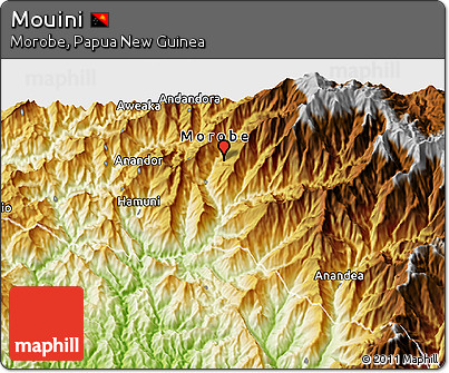 Physical 3D Map of Mouini