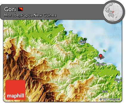 Physical 3D Map of Gori
