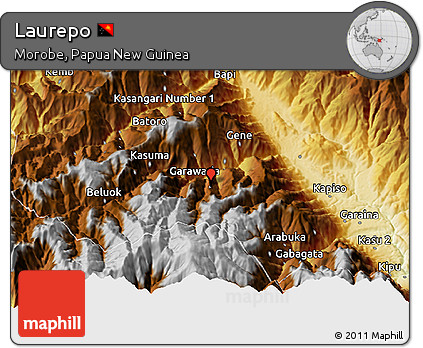 Physical 3D Map of Laurepo