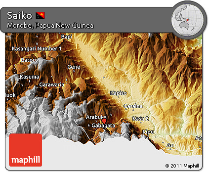 Physical 3D Map of Saiko