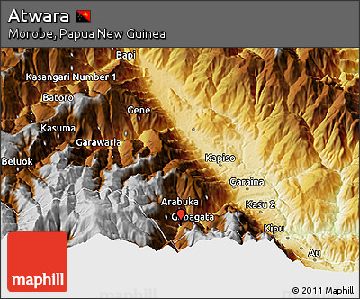 Physical 3D Map of Atwara