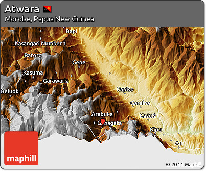 Physical 3D Map of Atwara