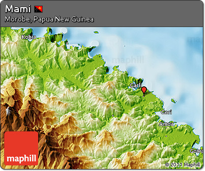 Physical 3D Map of Mami
