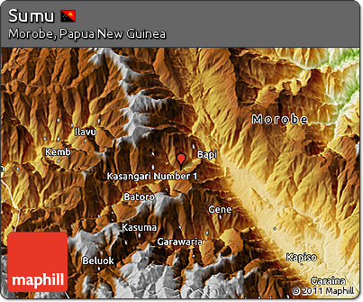 Physical 3D Map of Sumu