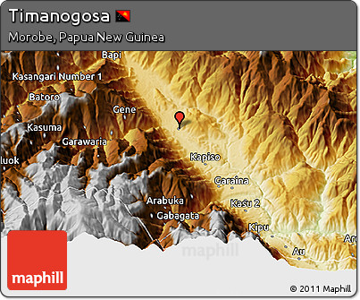 Physical 3D Map of Timanogosa