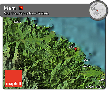 Satellite 3D Map of Mami